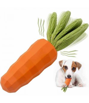 Hot Sale Durable Carrot Pet Chew Toys Funny Squeaky Teeth Cleaning Cat Dog Chew Toys