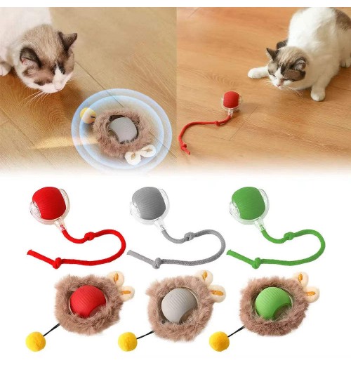 Automatic Pet Smart Interactive Self Electric Moving Chase Cat Rolling Ball Toy for Cats and Dogs