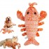 Wholesale Pet Cat Dogs Toy USB Electric Simulation Dancing Moving Floppy Lobster Shape Chew Stuffed Toy Pet Interactive Toys