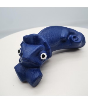 Eco-Friendly Chameleon Shaped Natural Rubber Dog Toys Non Toxic Customizable Fun Pet Chew Toys for Dogs