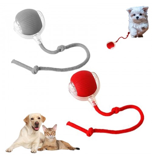 2025 New Automatic Jump Rolling Ball For Dog Smart Dog Toy Ball Electronic Interactive Cat Toy