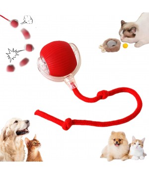 ZMaker New Design 360° Smart Automatic Interactive Dog Smart Ball Toy Interactive Cat Toys Rolling Ball With USB Charger