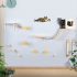 Wooden Cat Wall Shelves And Perches Set Floating Cats Wood Climb Furniture Cats Wall-mounted Playing Climber Set