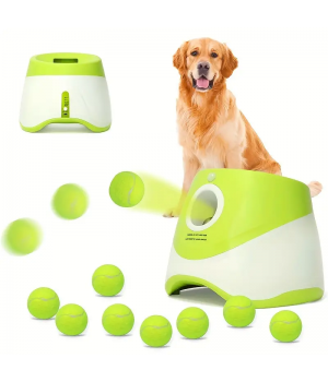 3-in-1 Automatic Serve Dog Ball Throwing Machine Tennis Ball Pinball Walking Dog Launcher Pet Interactive Movement Toys