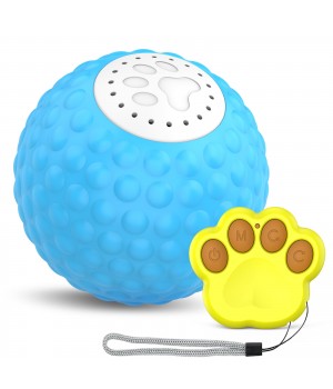 2024 New Rechargeable Interactive Pet Toy Ball for Cat Dog with LED Remote Control TPU Bounce Sound Cat Toy Ball