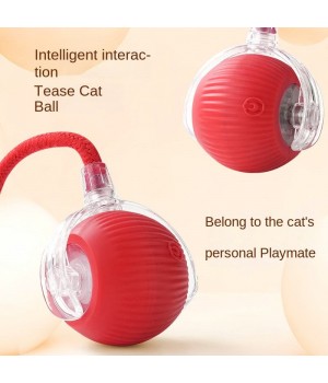 Automatic Cat Ball Toy Explosive Cross-Border Bite-Resistant Jumping Ball Silica Self-Entertainment Artifact Boredom Relief Dogs