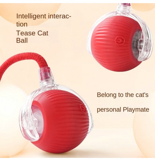 Automatic Cat Ball Toy Explosive Cross-Border Bite-Resistant Jumping Ball Silica Self-Entertainment Artifact Boredom Relief Dogs