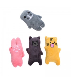 Hot Selling Funny Sound Interactive Catnip Paper Toy Feline's Favorite Animal Shaped Plush Toy for Cats Movement Pet Toy