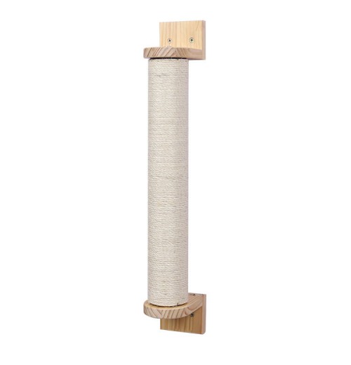 Custom Sisal Rope cat Scratching Post toy Wall Mount Wooden cat Scratching Post For Indoor cats