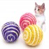 Amazon Hot sale Pet Rope Weave Ball Dog Cat Sisal Ball Interactive Scratcher Cat Kitty Chew Toys