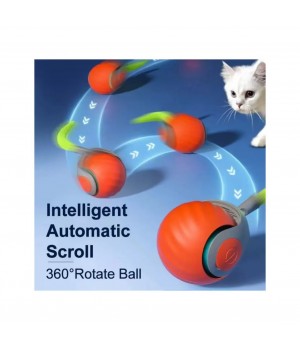 New Hot Sale 360° Smart Automatic Interactive Dog Smart Ball Toy Interactive Cat Toys Rolling Ball with USB Charger