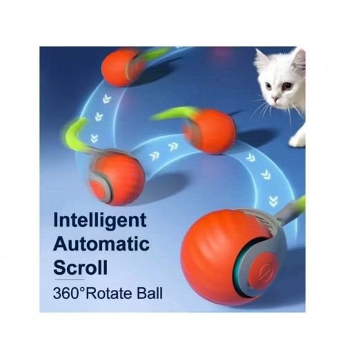 New Hot Sale 360° Smart Automatic Interactive Dog Smart Ball Toy Interactive Cat Toys Rolling Ball with USB Charger