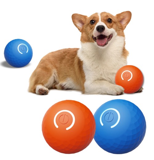 Electric Dog Smart Bouncing Ball Pet Training Dog Cat Interactive Self Moving Toy Automatic Rolling Dog Ball