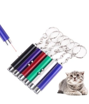 Mixed color LED cat-teasing stick relief laser pointer red dot cat-teasing pen interactive toy customize logo promotional gift