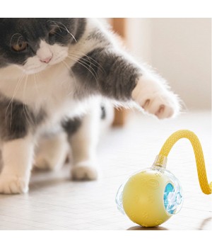 ZMaker New Smart Interactive Cat Toys Ball Automatic Moving Cat Rolling Ball Toy Bird Chirping Cat Rotating Ball Toy